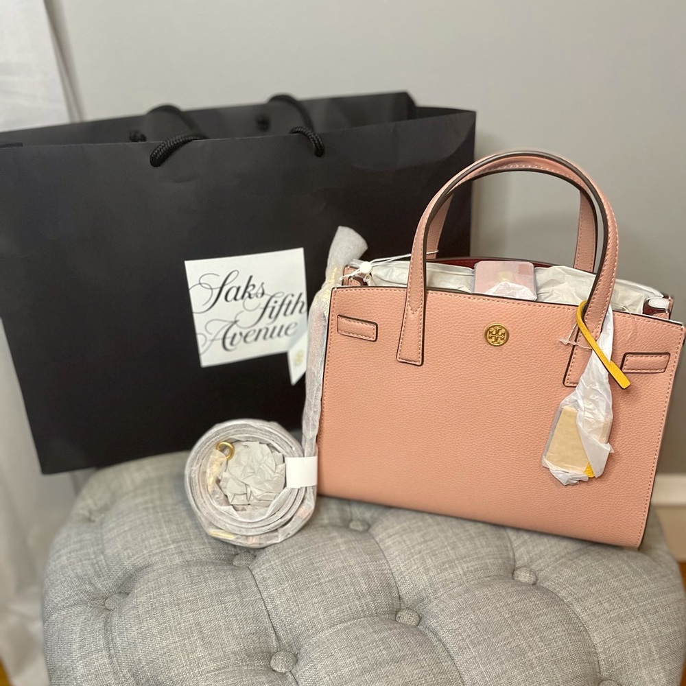Tory Burch Walker Small Satchel Pink